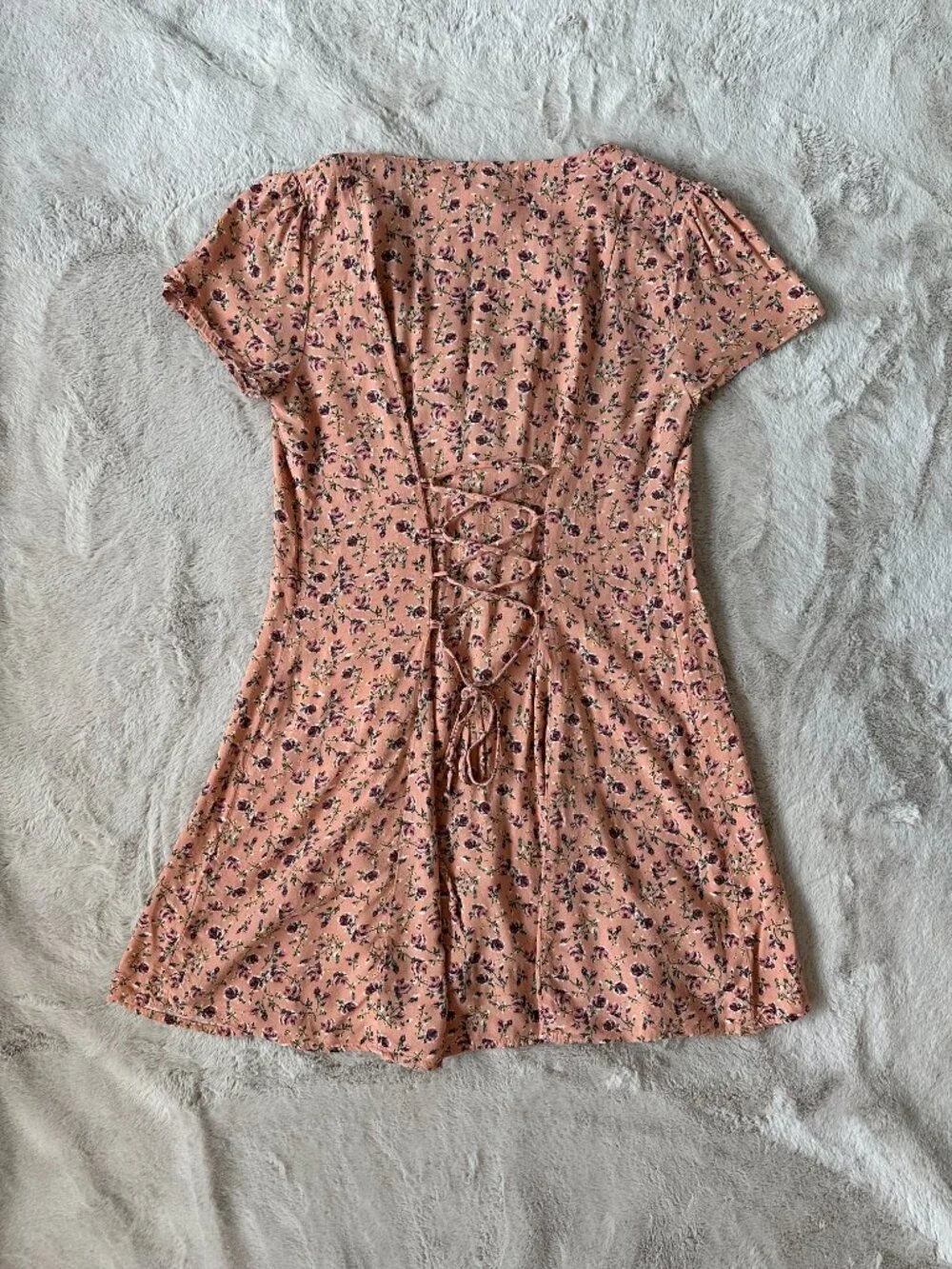 Rewind Pink Floral Babydoll Dress - Picture 3 of 3